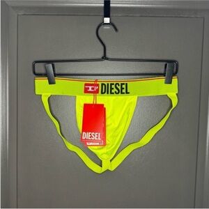 NWT & Box! Diesel Umbr-Jock Jockstrap | Neon Yellow | M | Ultimate Comfy Style!